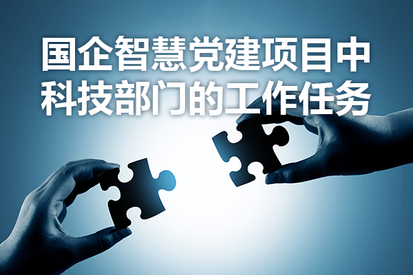 国企智慧党建项目中科技部门的工作任务