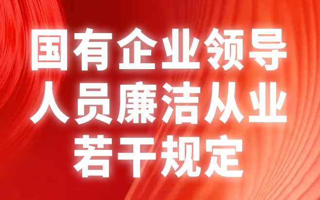 国有企业领导人员廉洁从业若干规定
