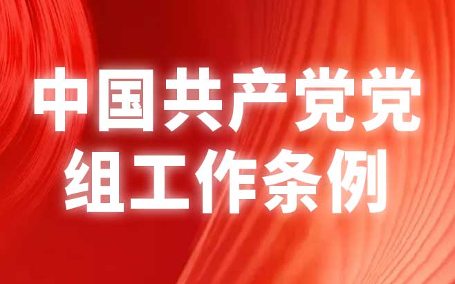 中国共产党党组工作条例